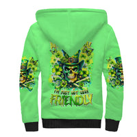 Irish Skull Sherpa Hoodie I'm Not Anti Social I'm Just Not User Friendly - Wonder Print Shop