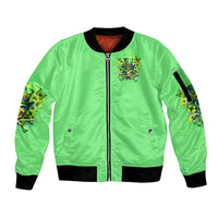 Irish Skull Sleeve Zip Bomber Jacket I'm Not Anti Social I'm Just Not User Friendly - Wonder Print Shop
