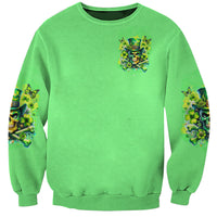 Irish Skull Sweatshirt I'm Not Anti Social I'm Just Not User Friendly - Wonder Print Shop