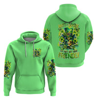 Irish Skull Zip Hoodie I'm Not Anti Social I'm Just Not User Friendly - Wonder Print Shop
