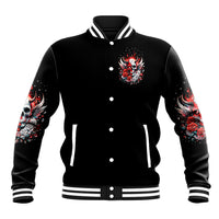 Devil Skull Baseball Jacket In Every Angel A Demon Hides And In Every Demon An Angel Strides - Wonder Print Shop