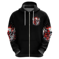 Devil Skull Hoodie In Every Angel A Demon Hides And In Every Demon An Angel Strides - Wonder Print Shop