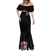 Devil Skull Mermaid Dress In Every Angel A Demon Hides And In Every Demon An Angel Strides - Wonder Print Shop
