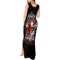 Devil Skull Tank Maxi Dress In Every Angel A Demon Hides And In Every Demon An Angel Strides - Wonder Print Shop
