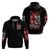 Devil Skull Hoodie Little Bit Of Devil In These Angel eyes - Wonder Print Shop
