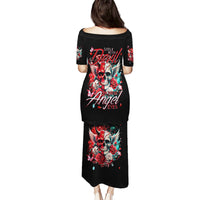 Devil Skull Puletasi Little Bit Of Devil In These Angel eyes - Wonder Print Shop