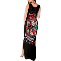 Devil Skull Tank Maxi Dress Little Bit Of Devil In These Angel eyes - Wonder Print Shop