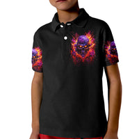 Flame Skull Kid Polo Shirt Judge Me When You Reperfect Otherwise Shut Up - Wonder Print Shop