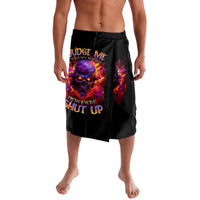 Flame Skull Lavalava Judge Me When You Reperfect Otherwise Shut Up - Wonder Print Shop
