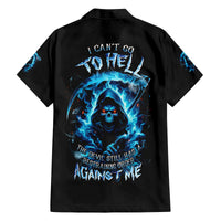 Skull Reaper Family Matching Long Sleeve Bodycon Dress and Hawaiian Shirt I Can't Go To Hell The Devil Still Has A Restraining Order Against Me - Wonder Print Shop