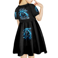 Skull Reaper Kid Short Sleeve Dress I Can't Go To Hell The Devil Still Has A Restraining Order Against Me - Wonder Print Shop