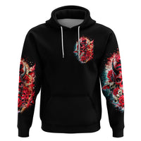 Devil Skull Hoodie Stuck Between IDK IDC and IDGAF - Wonder Print Shop