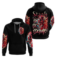 Devil Skull Zip Hoodie Stuck Between IDK IDC and IDGAF - Wonder Print Shop