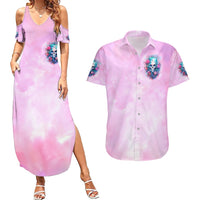 Rose Skull Couples Matching Summer Maxi Dress and Hawaiian Shirt Bullshit So The Bitch In Me Come Out To Play - Wonder Print Shop