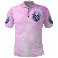 Rose Skull Polo Shirt Bullshit So The Bitch In Me Come Out To Play - Wonder Print Shop