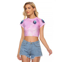 Rose Skull Raglan Cropped T Shirt Bullshit So The Bitch In Me Come Out To Play - Wonder Print Shop