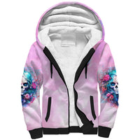 Rose Skull Sherpa Hoodie Bullshit So The Bitch In Me Come Out To Play - Wonder Print Shop