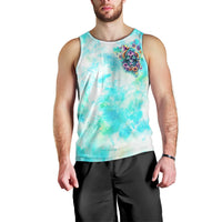 Flower Skull Men Tank Top She Is Sunshine Mixed With A Little Hurricane - Wonder Print Shop