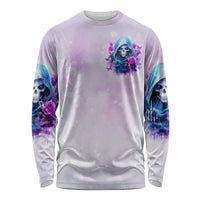 Rose Skull Long Sleeve Shirt I'm Not Always A Bitch Just Kidding Go Fuck Yourself - Wonder Print Shop