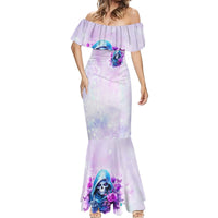 Rose Skull Mermaid Dress I'm Not Always A Bitch Just Kidding Go Fuck Yourself - Wonder Print Shop