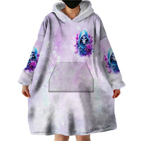 Rose Skull Wearable Blanket Hoodie I'm Not Always A Bitch Just Kidding Go Fuck Yourself - Wonder Print Shop