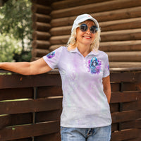 Rose Skull Women Polo Shirt I'm Not Always A Bitch Just Kidding Go Fuck Yourself - Wonder Print Shop