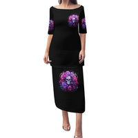 Flower Skull Family Matching Puletasi and Hawaiian Shirt The Good Girl In Me Got Tired Of The Bullshit So The Bitch In Me Came Out To Play - Wonder Print Shop