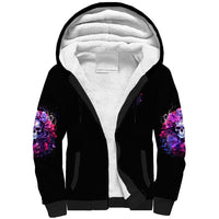 Flower Skull Sherpa Hoodie The Good Girl In Me Got Tired Of The Bullshit So The Bitch In Me Came Out To Play - Wonder Print Shop