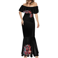 Devil Skull Mermaid Dress The Perseon I Afraid Of Is Myself That Fucker Is Crazy - Wonder Print Shop