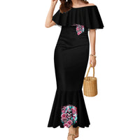 Rose Skull Mermaid Dress Hater Make Me Famous So Keep On Hating Me Bitch - Wonder Print Shop