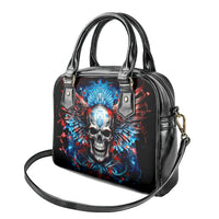 Wings Skull Shoulder Handbag People Are Asking Me Which Sign I was Born Under I Was Born Under A Warning Sigh