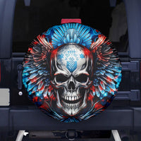 Wings Skull Spare Tire Cover People Are Asking Me Which Sign I was Born Under I Was Born Under A Warning Sigh - Wonder Print Shop