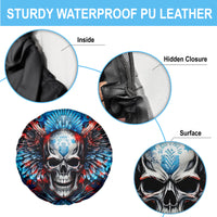 Wings Skull Spare Tire Cover People Are Asking Me Which Sign I was Born Under I Was Born Under A Warning Sigh - Wonder Print Shop