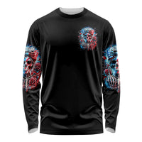 Lady Skull Long Sleeve Shirt Yes I'm A Bitch But Not Your - Wonder Print Shop