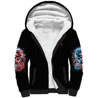 Lady Skull Sherpa Hoodie Yes I'm A Bitch But Not Your - Wonder Print Shop