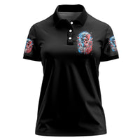 Lady Skull Women Polo Shirt Yes I'm A Bitch But Not Your - Wonder Print Shop