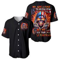 My Give A Fuck Is Broken But My Go Fuck Your Self Baseball Jersey - Wonder Print Shop