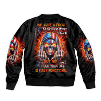 My Give A Fuck Is Broken But My Go Fuck Your Self Bomber Jacket - Wonder Print Shop