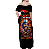 My Give A Fuck Is Broken But My Go Fuck Your Self Family Matching Off Shoulder Maxi Dress and Hawaiian Shirt - Wonder Print Shop