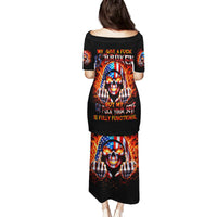 My Give A Fuck Is Broken But My Go Fuck Your Self Family Matching Puletasi and Hawaiian Shirt - Wonder Print Shop