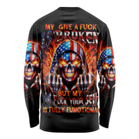 My Give A Fuck Is Broken But My Go Fuck Your Self Long Sleeve Shirt - Wonder Print Shop