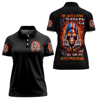 My Give A Fuck Is Broken But My Go Fuck Your Self Women Polo Shirt - Wonder Print Shop