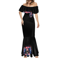 American Skull Mermaid Dress I'm Not Anti Social I'm Just Not User Friendly - Wonder Print Shop