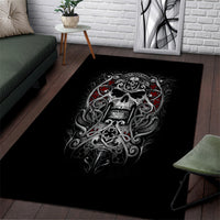Skull Area Rug Ethereal Reapers Skull-Faced Death Angels - Wonder Print Shop