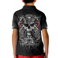 Skull Kid Polo Shirt Ethereal Reapers Skull-Faced Death Angels - Wonder Print Shop
