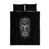 Skull Quilt Bed Set Ethereal Reapers Skull-Faced Death Angels - Wonder Print Shop
