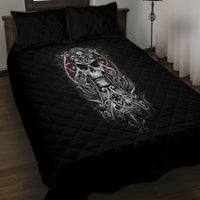 Skull Quilt Bed Set Ethereal Reapers Skull-Faced Death Angels - Wonder Print Shop