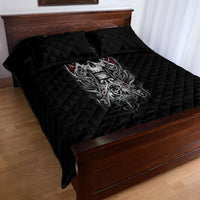 Skull Quilt Bed Set Ethereal Reapers Skull-Faced Death Angels - Wonder Print Shop