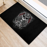 Skull Rubber Doormat Ethereal Reapers Skull-Faced Death Angels - Wonder Print Shop