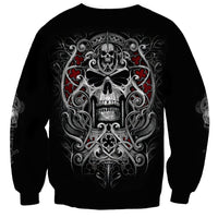 Skull Sweatshirt Ethereal Reapers Skull-Faced Death Angels - Wonder Print Shop